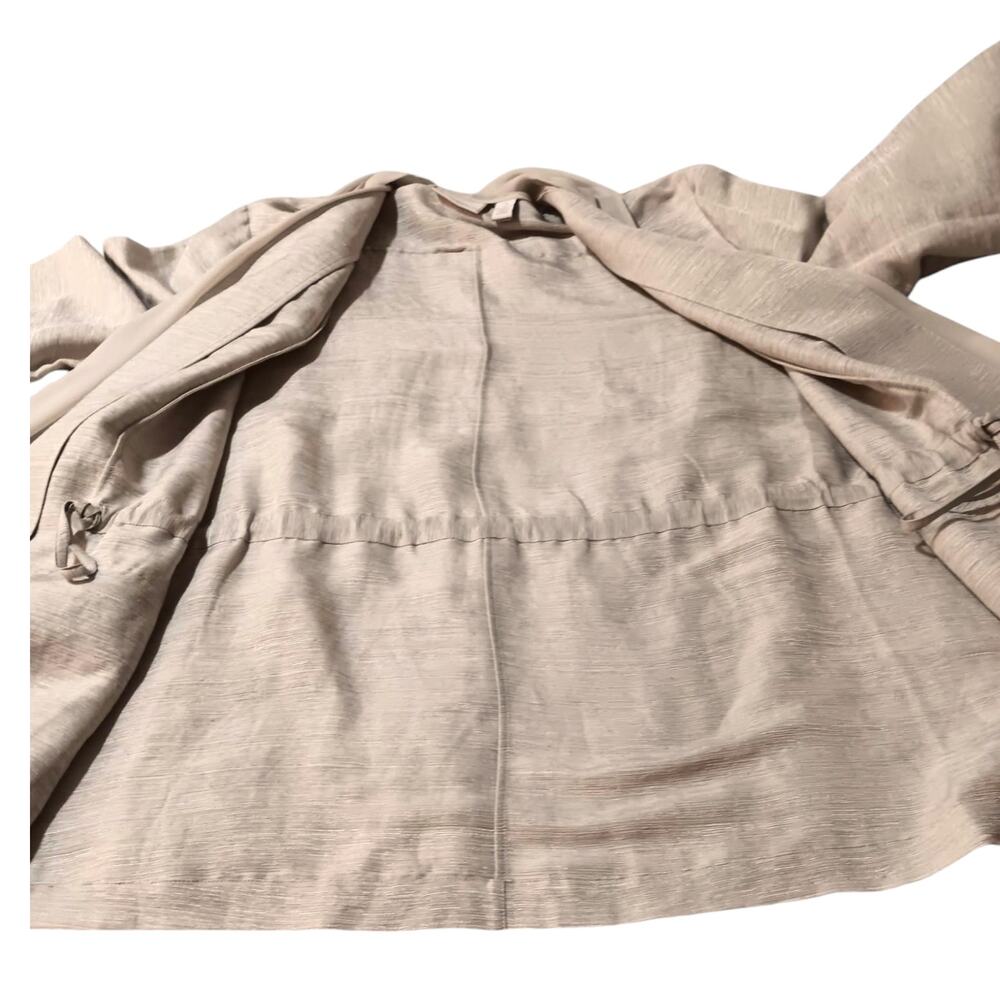 CHICO'S 3 Silk Linen Dressy Open Jacket Topper XL Pockets Event Career Travel - Picture 9 of 15